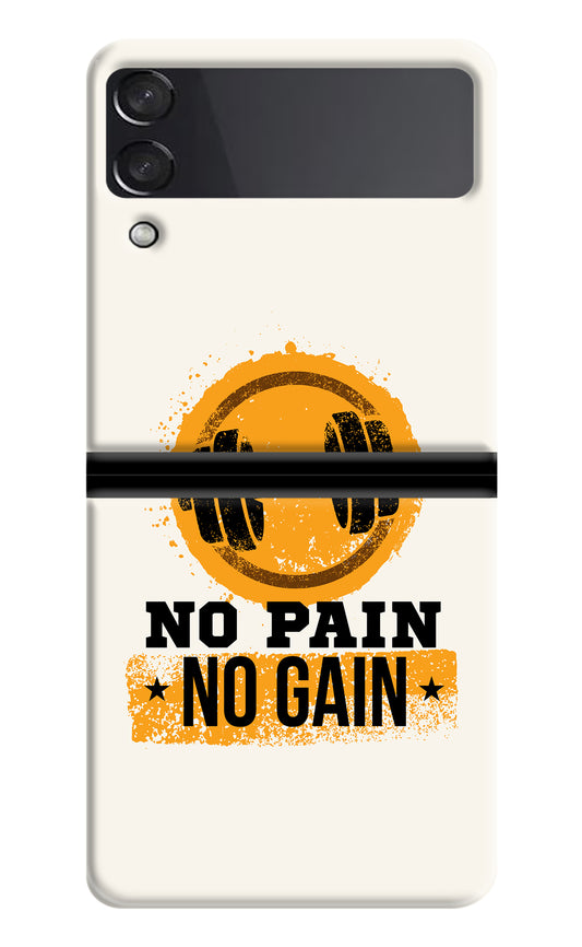 No Pain No Gain Samsung Galaxy Z Flip3 Back Cover