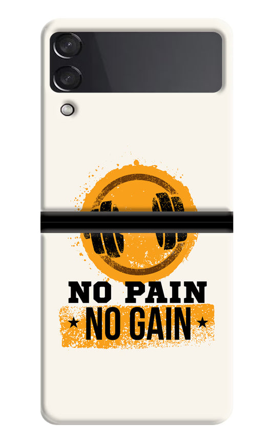 No Pain No Gain Samsung Galaxy Z Flip3 Hard Case Back Cover by Casekaro