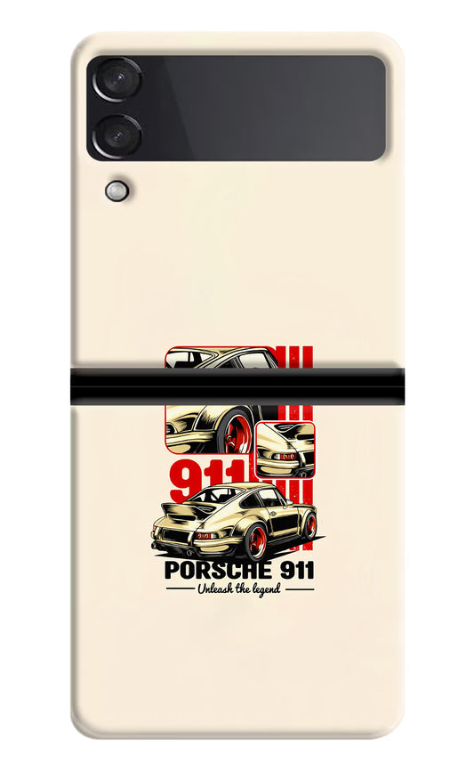 Classic Porsche 911 Samsung Galaxy Z Flip3 Hard Case Back Cover by Casekaro