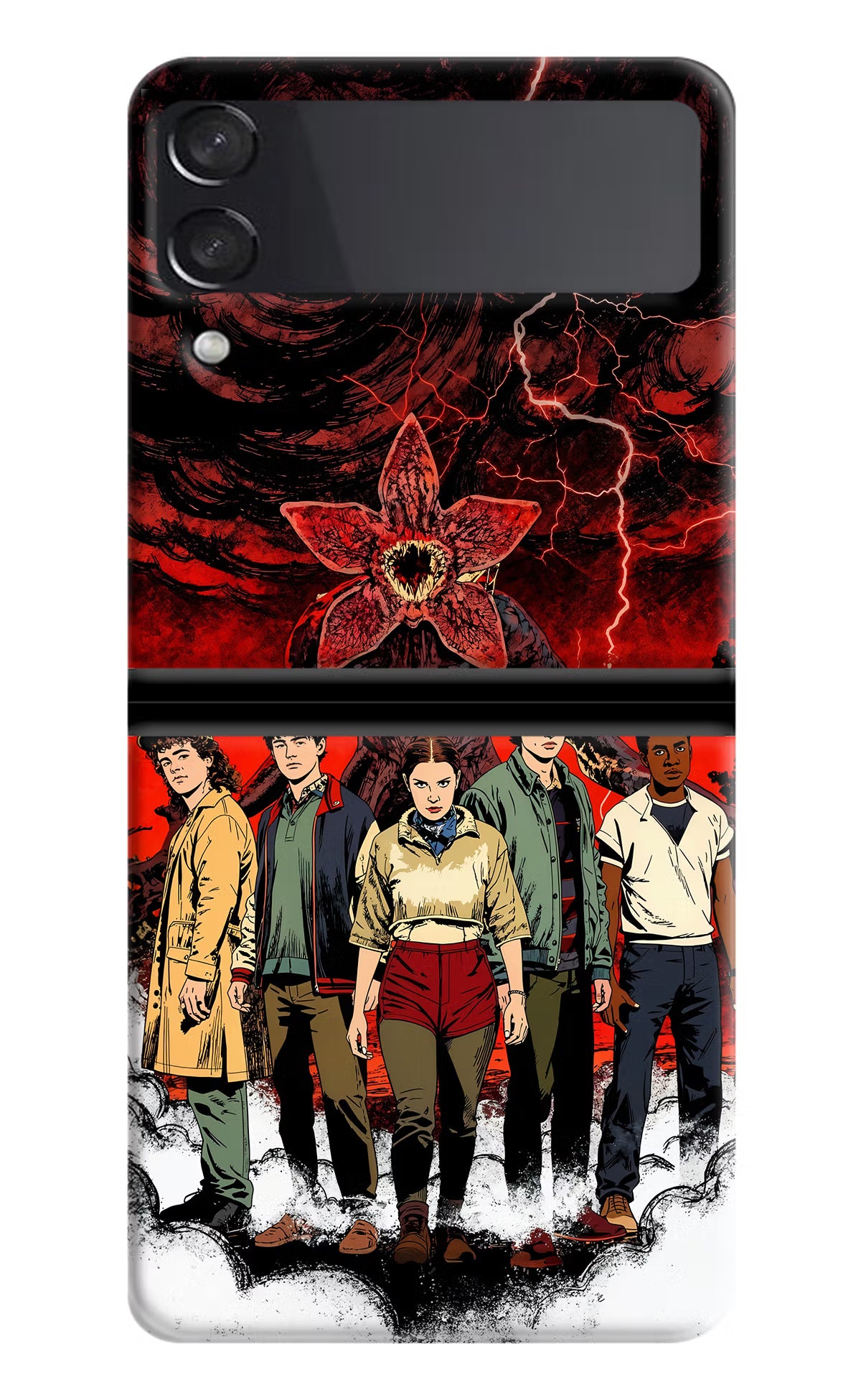 Ordinary Things Characters Samsung Galaxy Z Flip3 Hard Case Back Cover by Casekaro