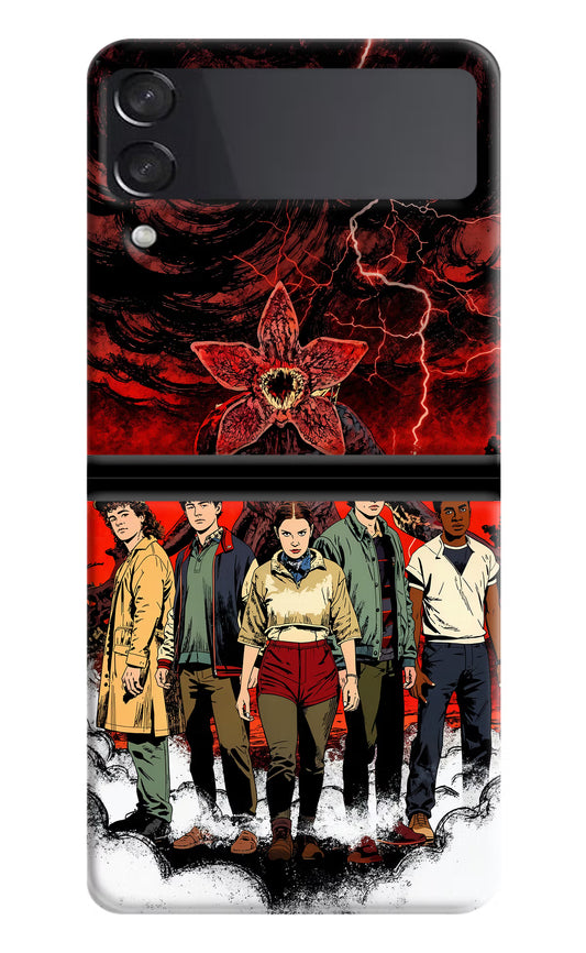 Ordinary Things Characters Samsung Galaxy Z Flip3 Hard Case Back Cover by Casekaro
