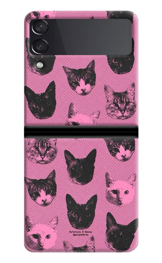 Pink Cats Samsung Galaxy Z Flip3 Back Cover