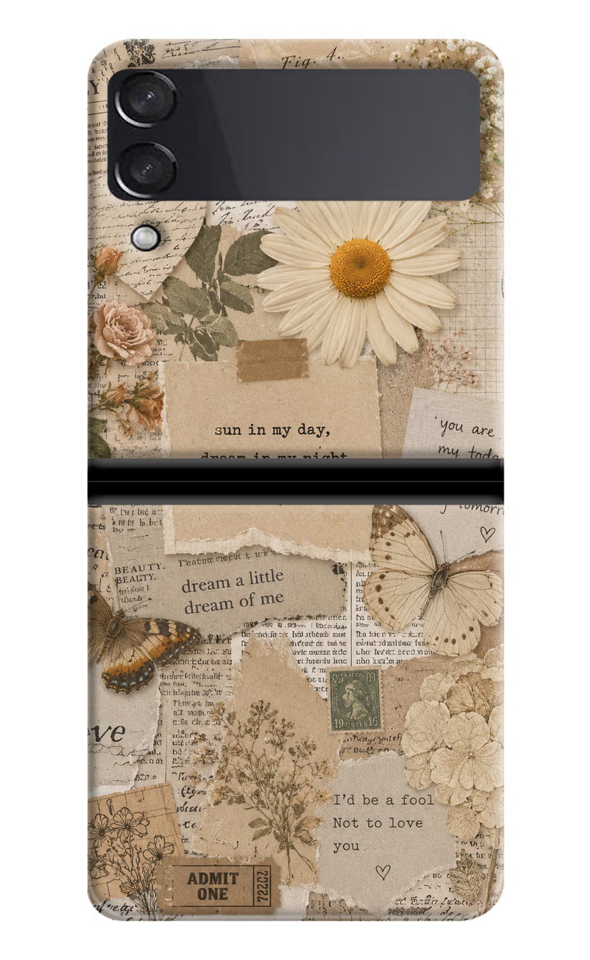 Vintage case Samsung Galaxy Z Flip3 Back Cover