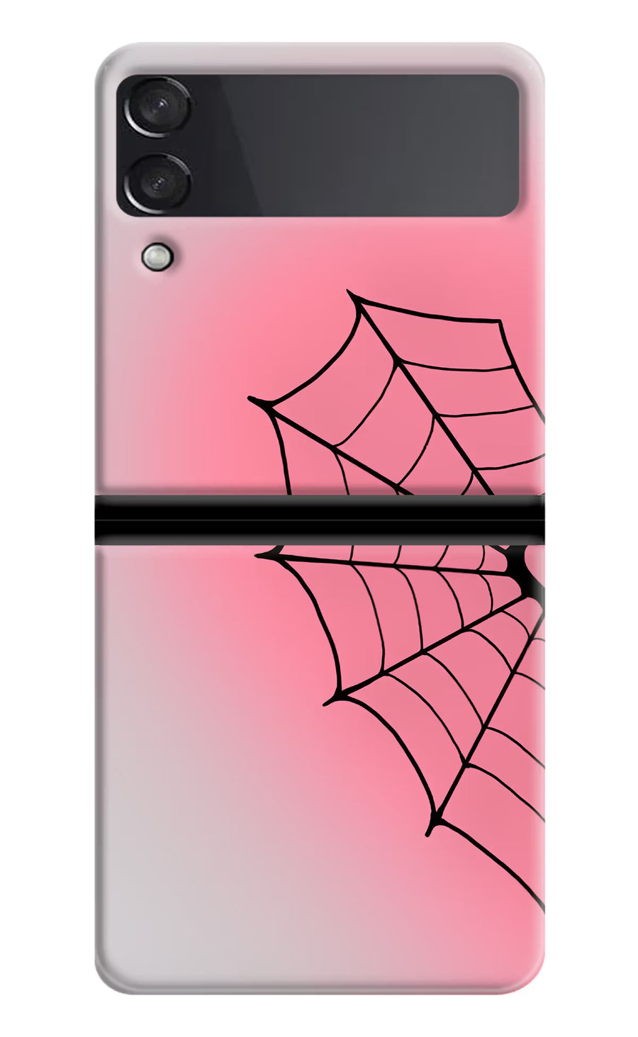 Pink Web Samsung Galaxy Z Flip3 Back Cover, Hard case
