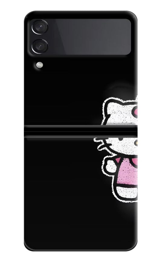 Kitty Charm Samsung Galaxy Z Flip3 Hard Case Back Cover by Casekaro