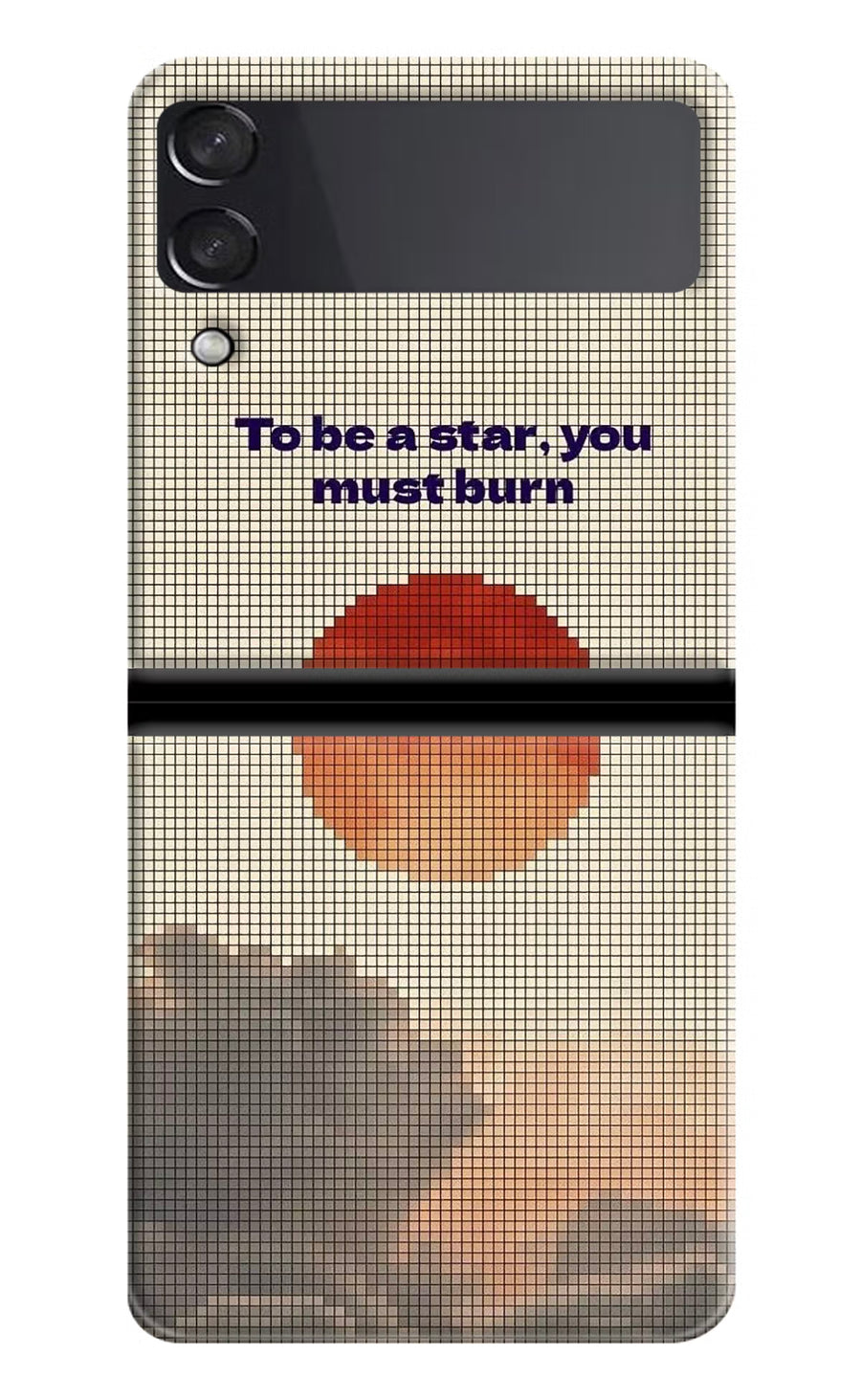 Pixel Sun Samsung Galaxy Z Flip3 Back Cover, Hard case