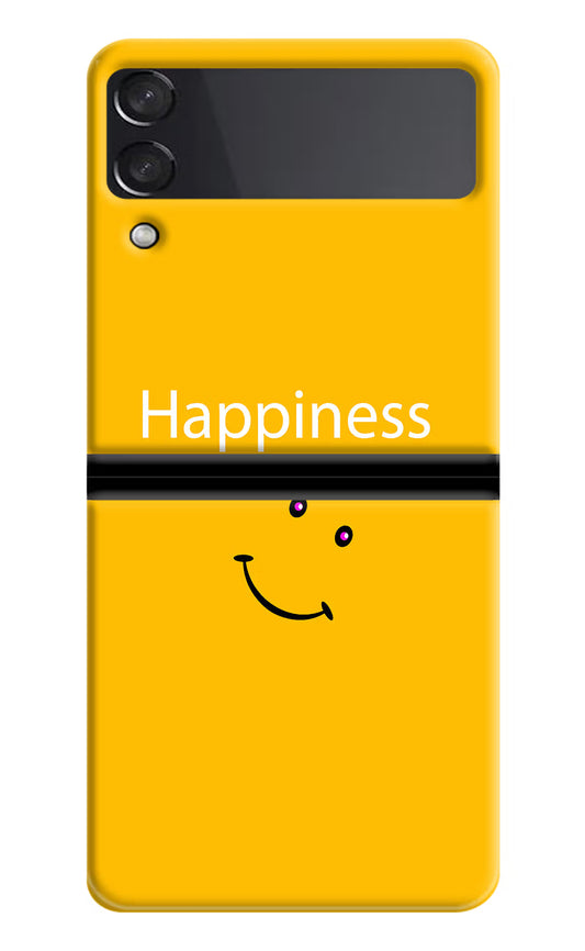 Happiness With Smiley Samsung Galaxy Z Flip4 Hard Case Back Cover by Casekaro
