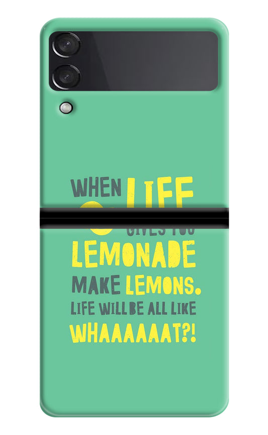 Quote Samsung Galaxy Z Flip4 Back Cover