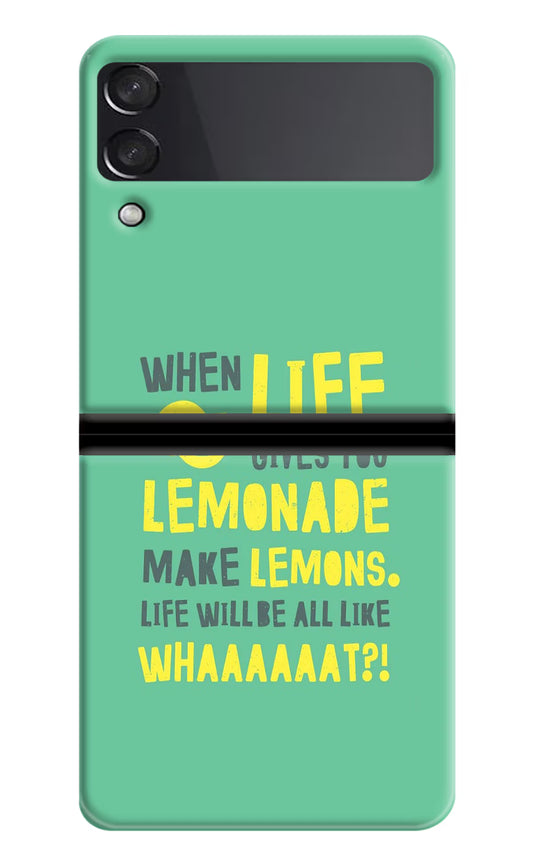 Quote Samsung Galaxy Z Flip4 Hard Case Back Cover by Casekaro