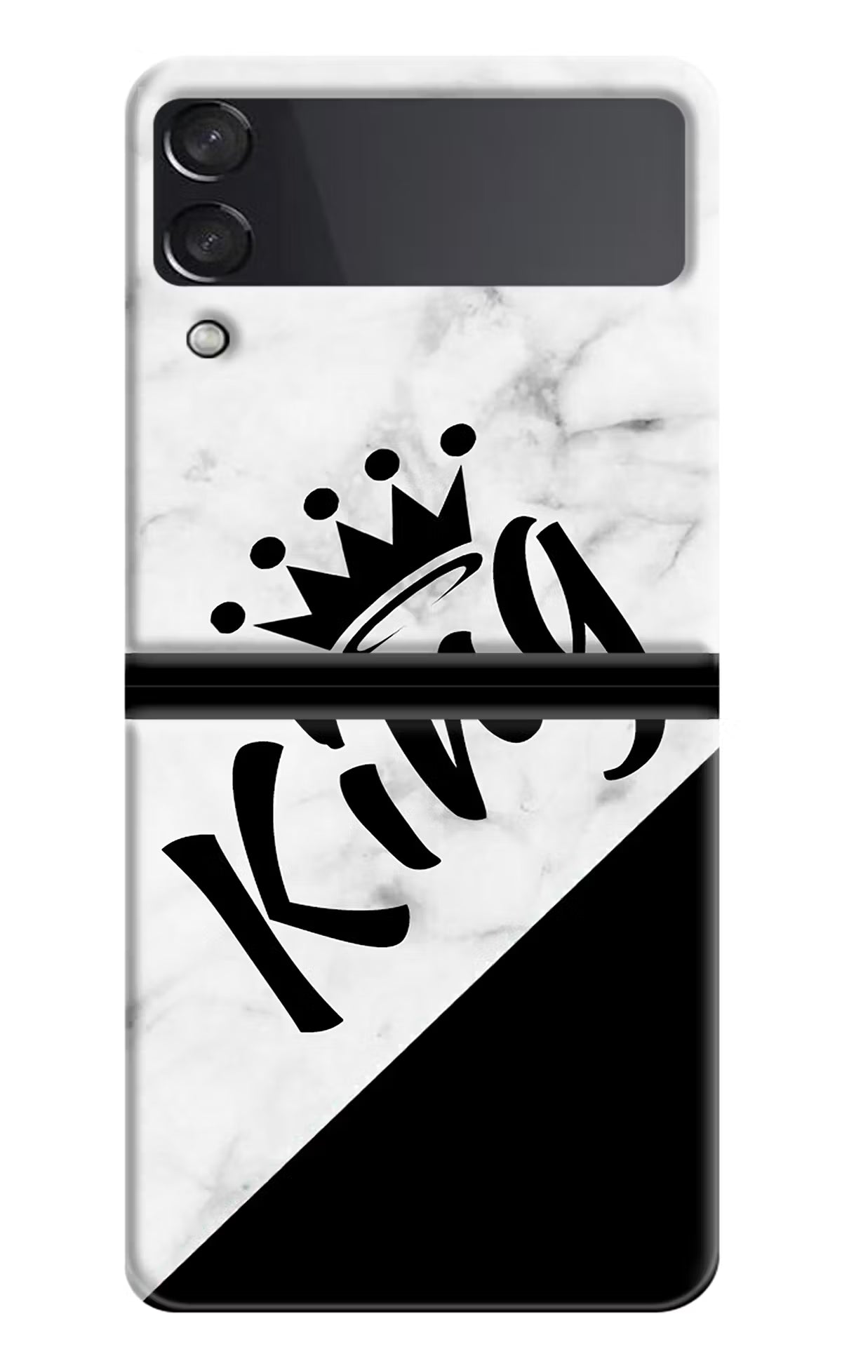 King Samsung Galaxy Z Flip4 Hard Case Back Cover by Casekaro
