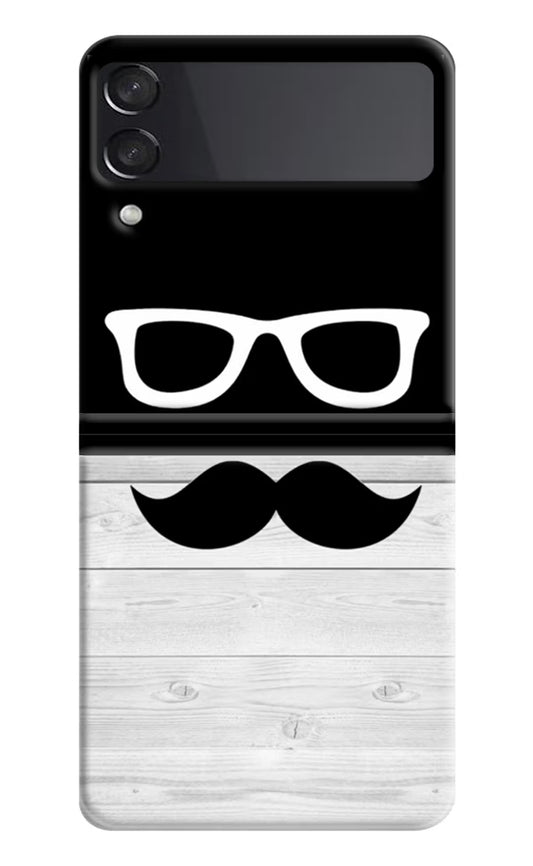 Mustache Samsung Galaxy Z Flip4 Hard Case Back Cover by Casekaro