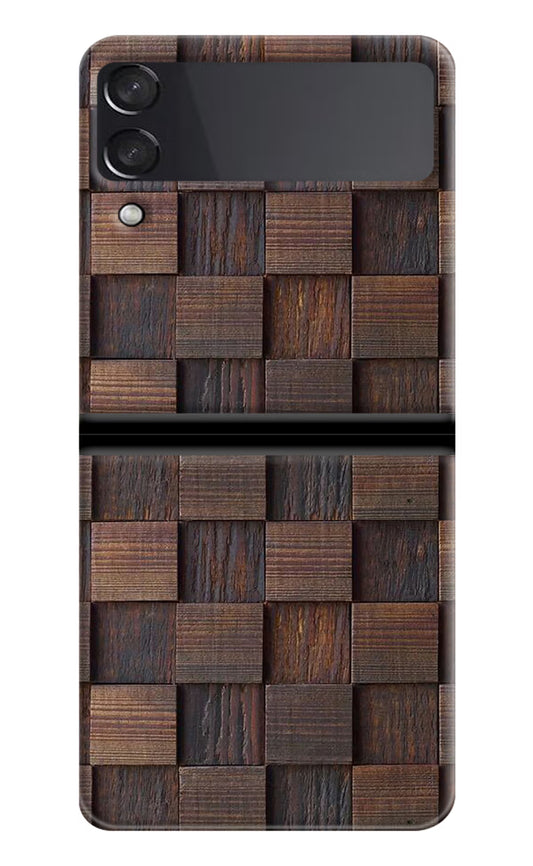 Wooden Cube Design Samsung Galaxy Z Flip4 Hard Case Back Cover by Casekaro