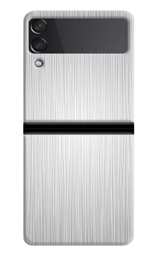 Wooden Grey Texture Samsung Galaxy Z Flip4 Hard Case Back Cover by Casekaro