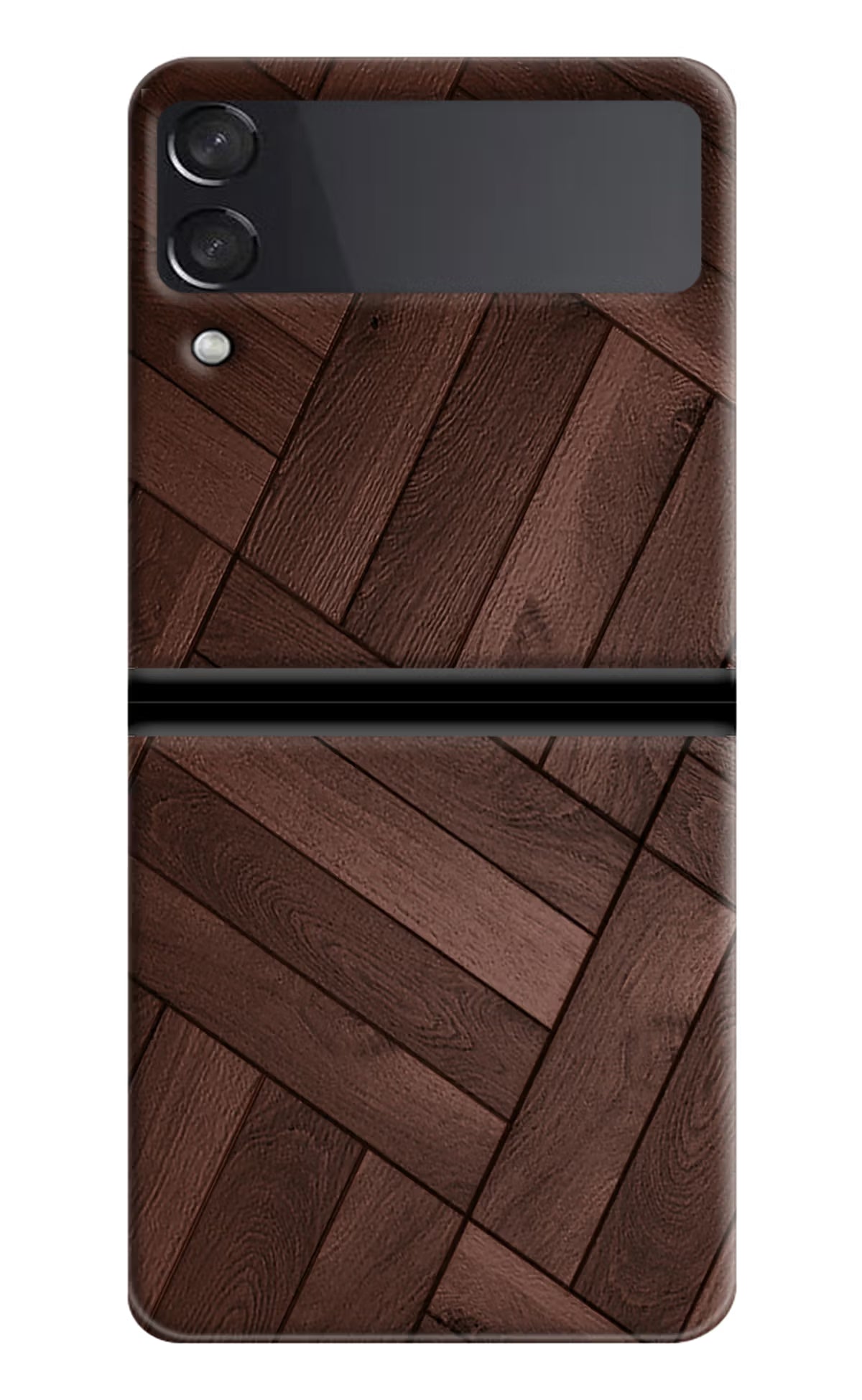 Wooden Texture Design Samsung Galaxy Z Flip4 Hard Case Back Cover by Casekaro