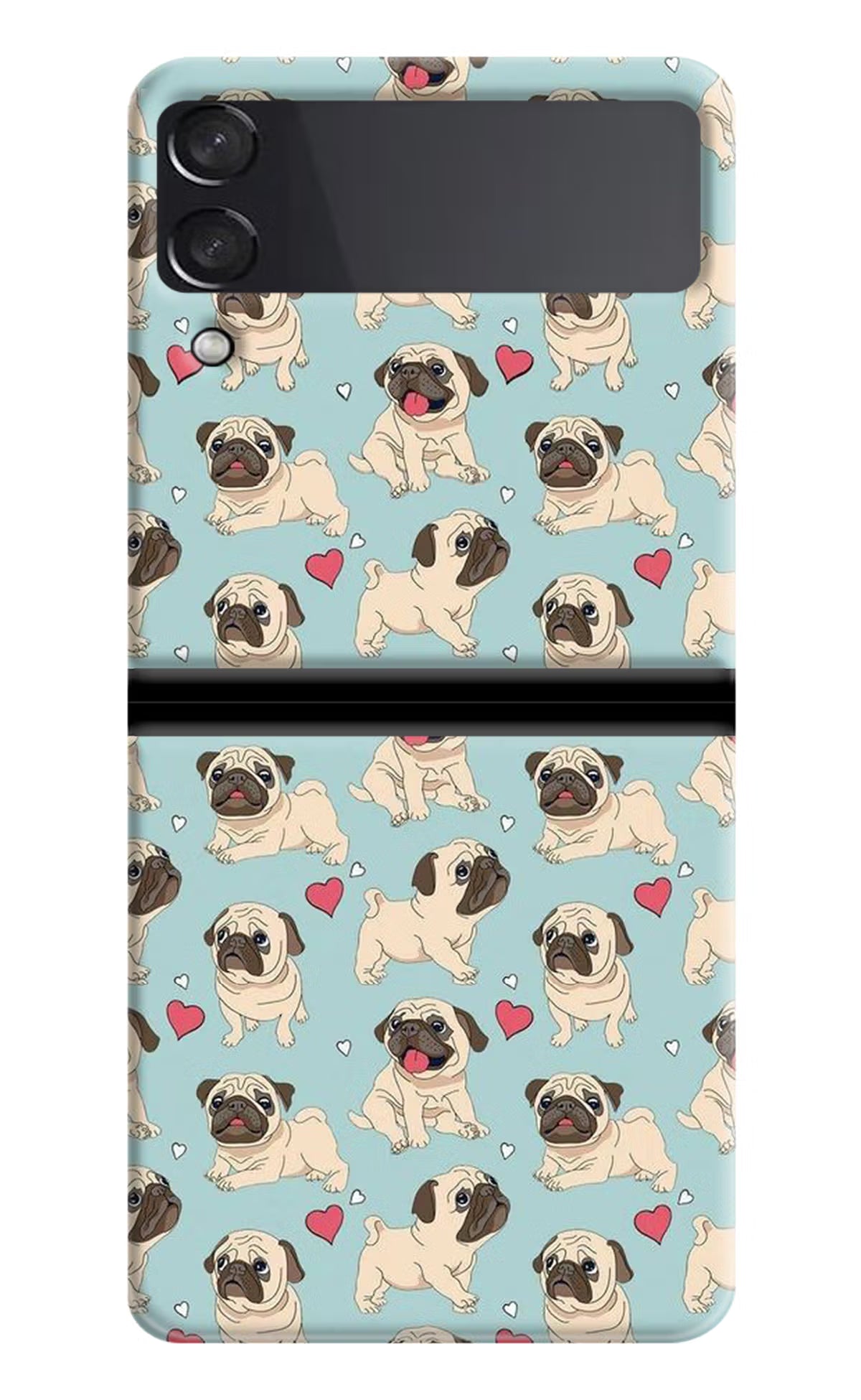 Pug Dog Samsung Galaxy Z Flip4 Hard Case Back Cover by Casekaro