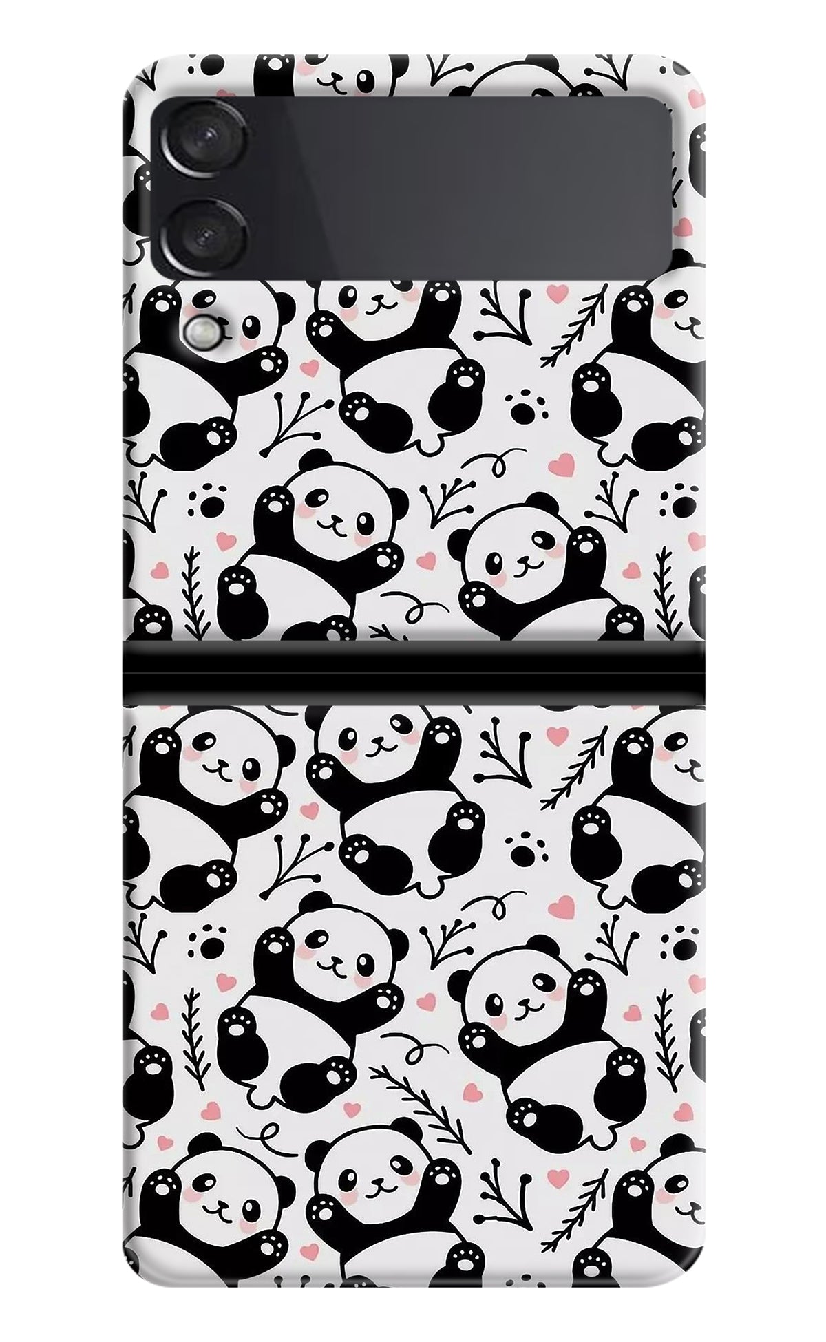 Cute Panda Samsung Galaxy Z Flip4 Back Cover