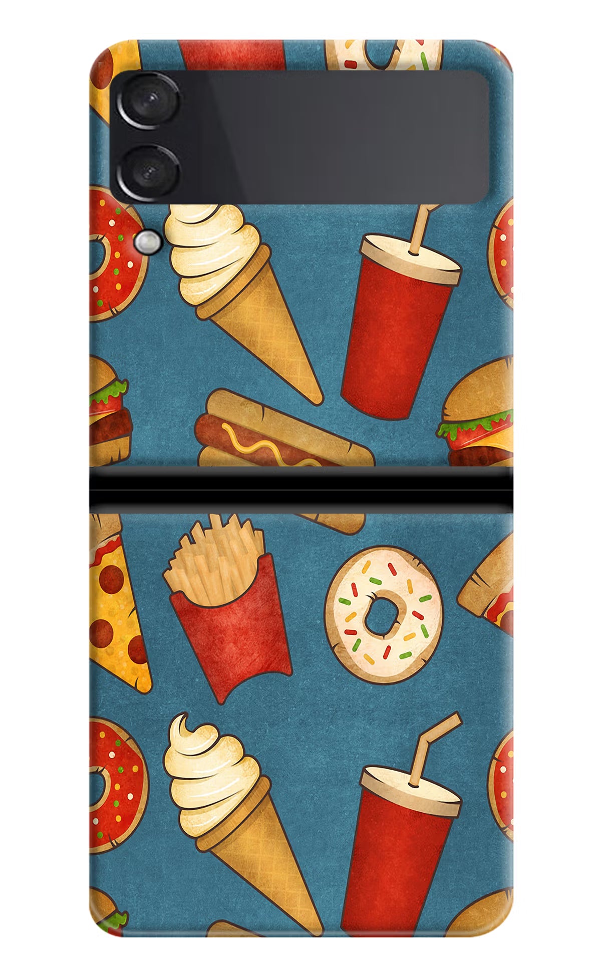 Foodie Samsung Galaxy Z Flip4 Hard Case Back Cover by Casekaro