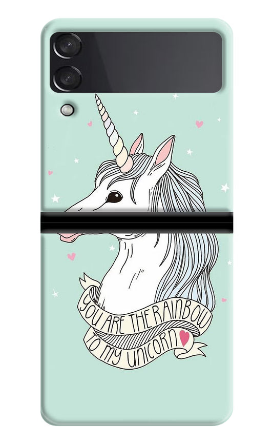Unicorn Wallpaper Samsung Galaxy Z Flip4 Hard Case Back Cover by Casekaro