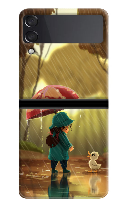 Rainy Day Samsung Galaxy Z Flip4 Hard Case Back Cover by Casekaro