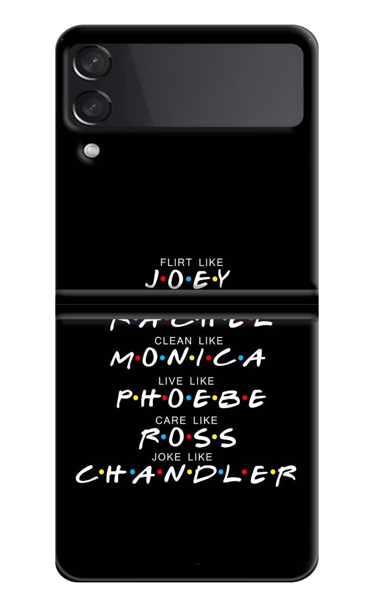 FRIENDS Character Samsung Galaxy Z Flip4 Hard Case Back Cover by Casekaro