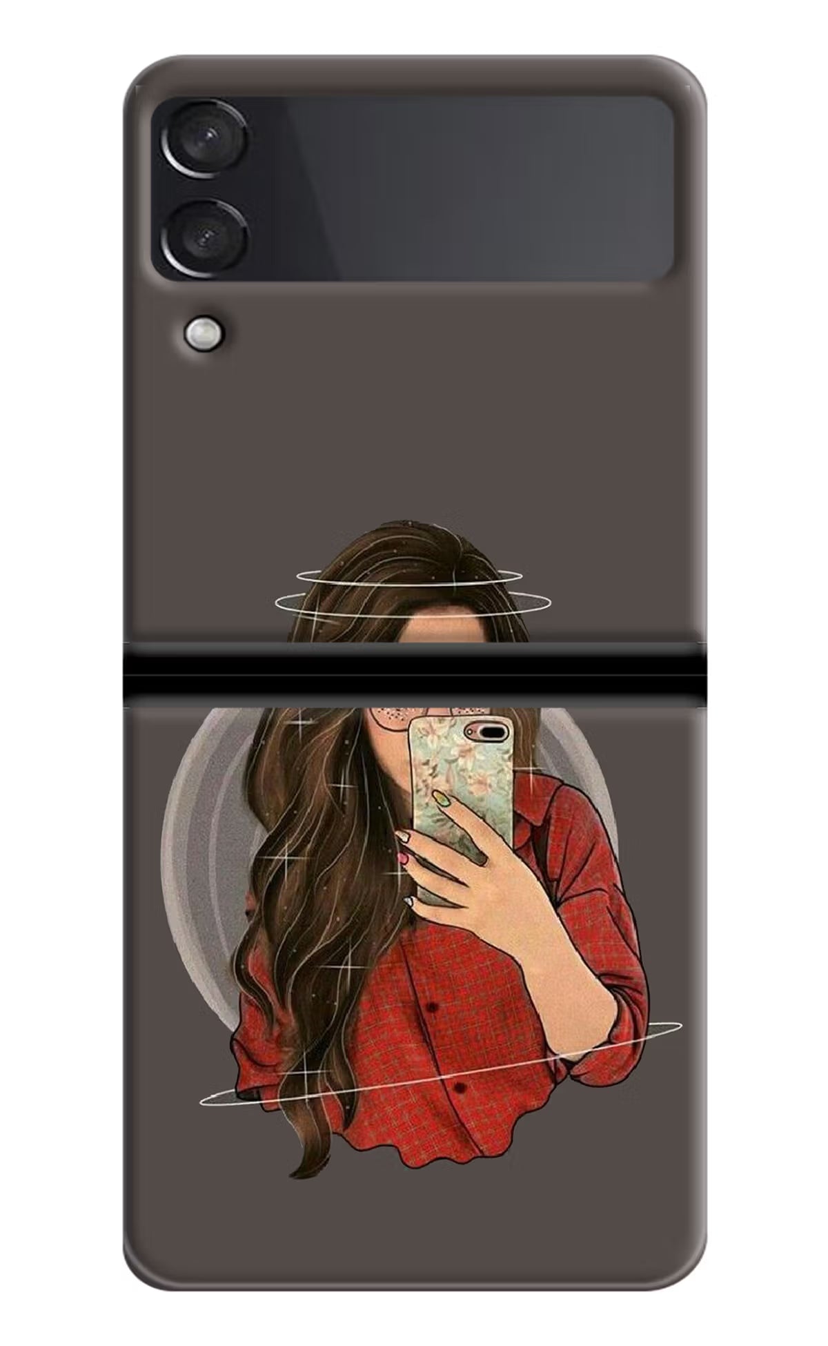 Selfie Queen Samsung Galaxy Z Flip4 Hard Case Back Cover by Casekaro