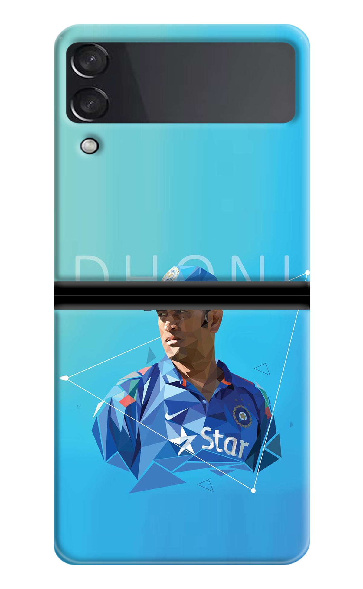 Dhoni Artwork Samsung Galaxy Z Flip4 Back Cover