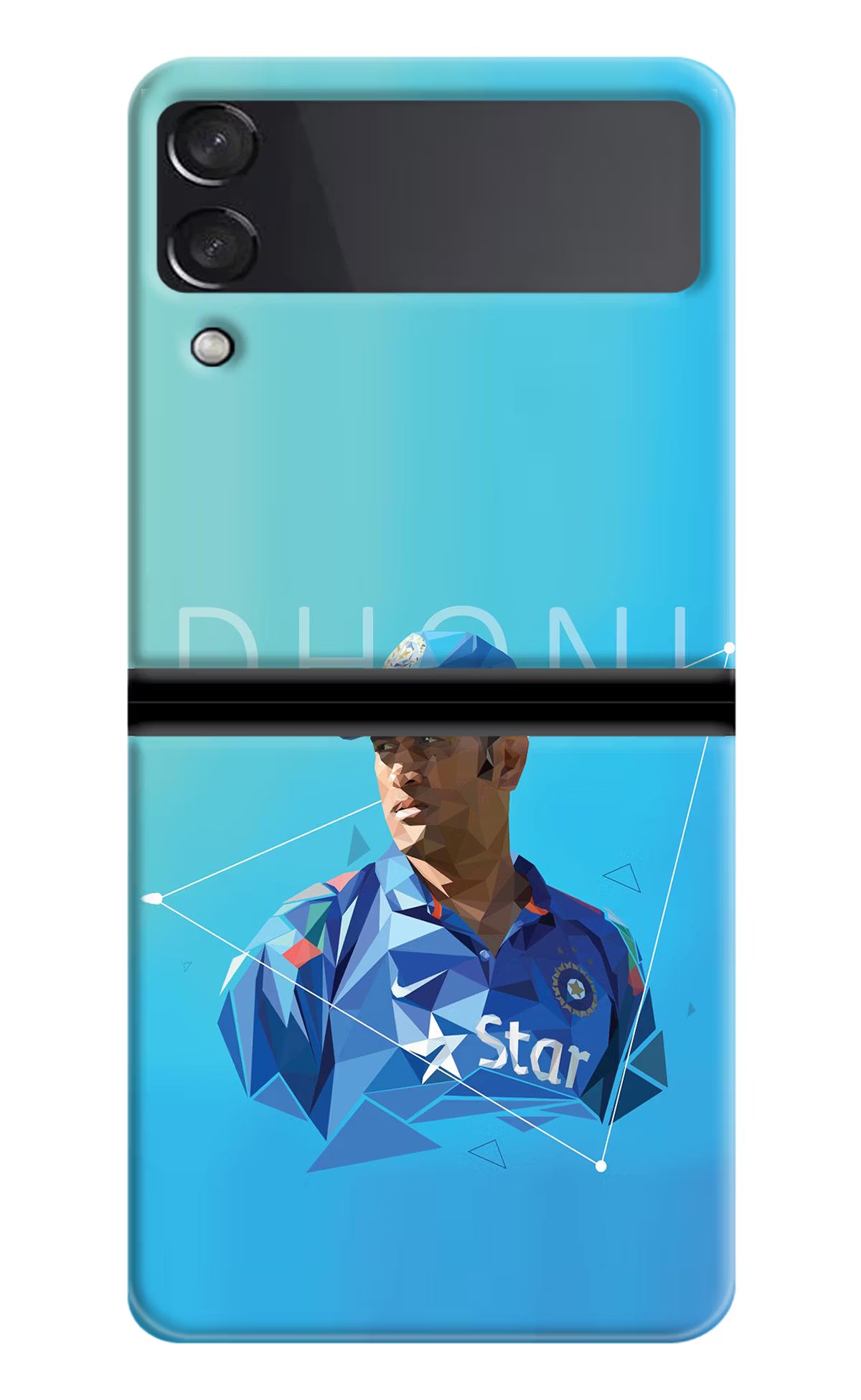 Dhoni Artwork Samsung Galaxy Z Flip4 Hard Case Back Cover by Casekaro