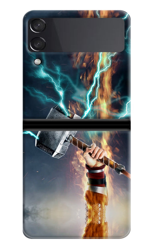 Thor Hammer Mjolnir Samsung Galaxy Z Flip4 Hard Case Back Cover by Casekaro