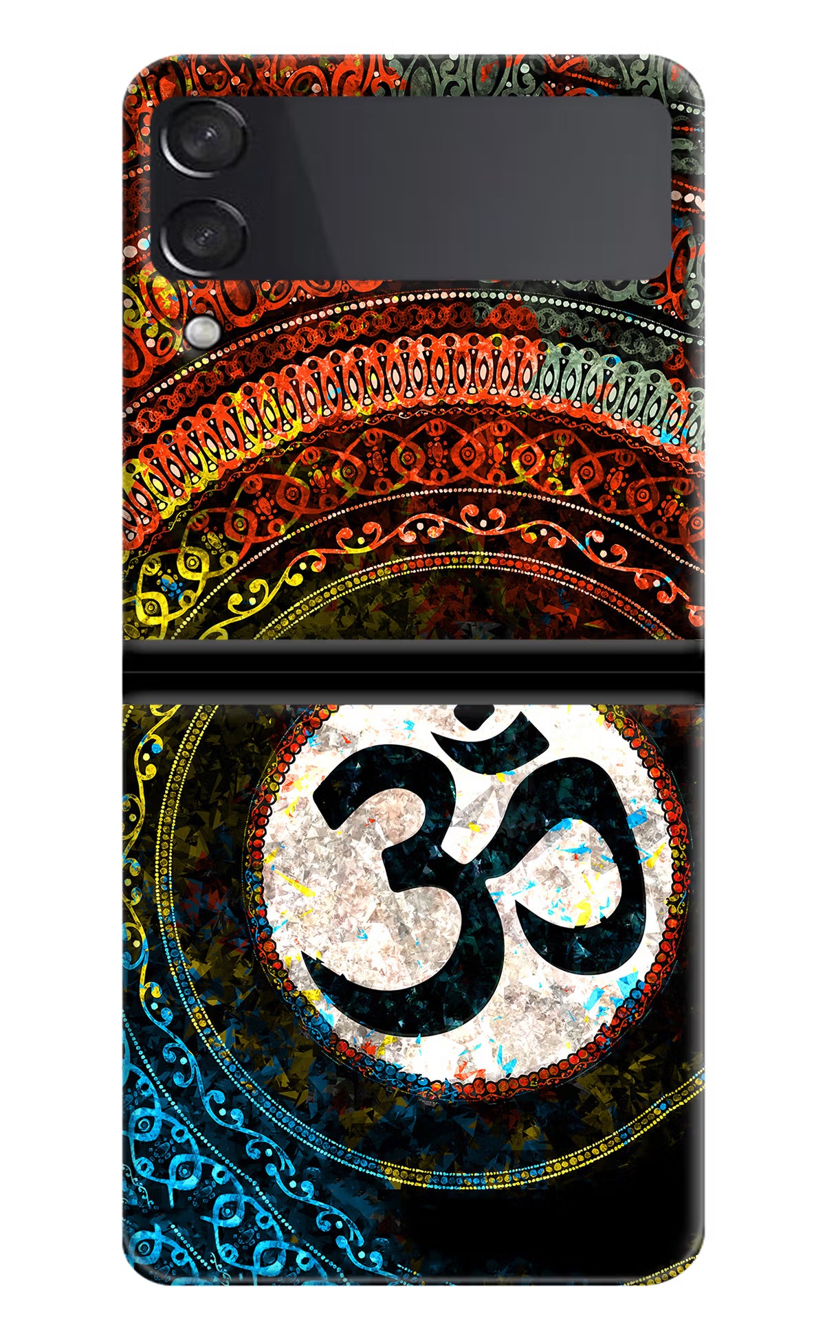 Om Cultural Samsung Galaxy Z Flip4 Hard Case Back Cover by Casekaro