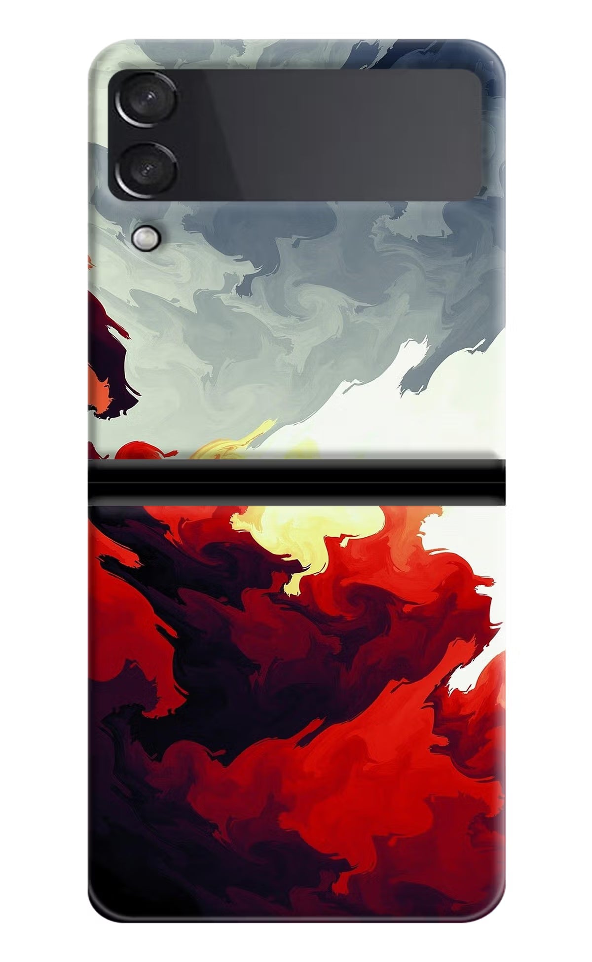 Fire Cloud Samsung Galaxy Z Flip4 Hard Case Back Cover by Casekaro