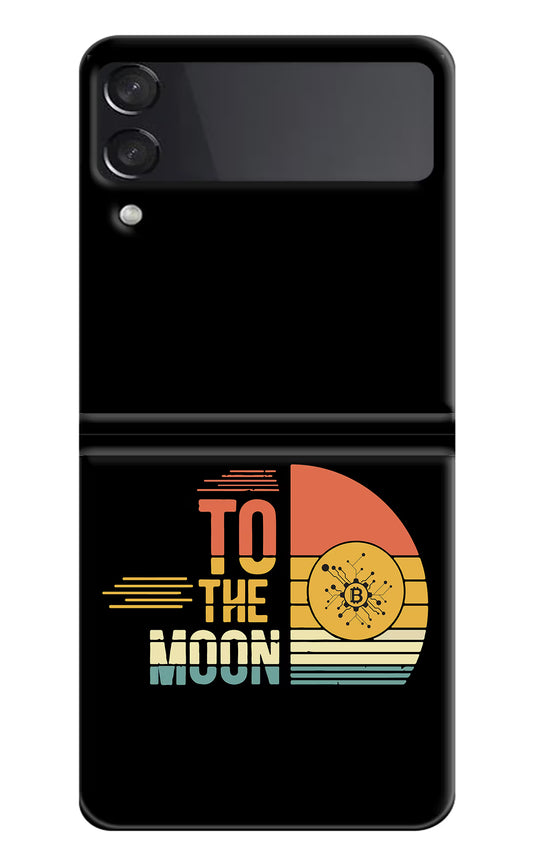 To the Moon Samsung Galaxy Z Flip4 Hard Case Back Cover by Casekaro