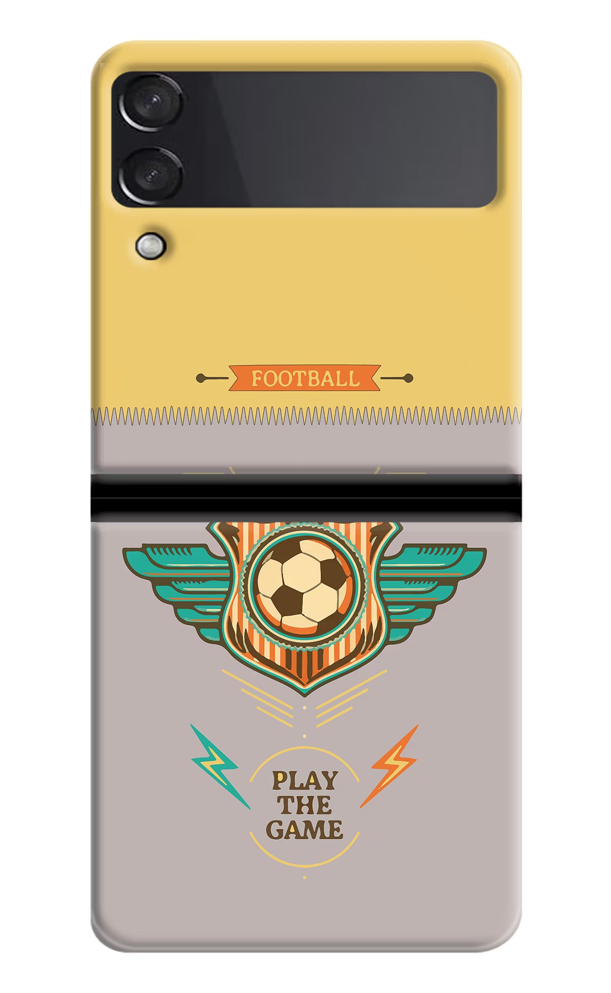 Football Samsung Galaxy Z Flip4 Hard Case Back Cover by Casekaro