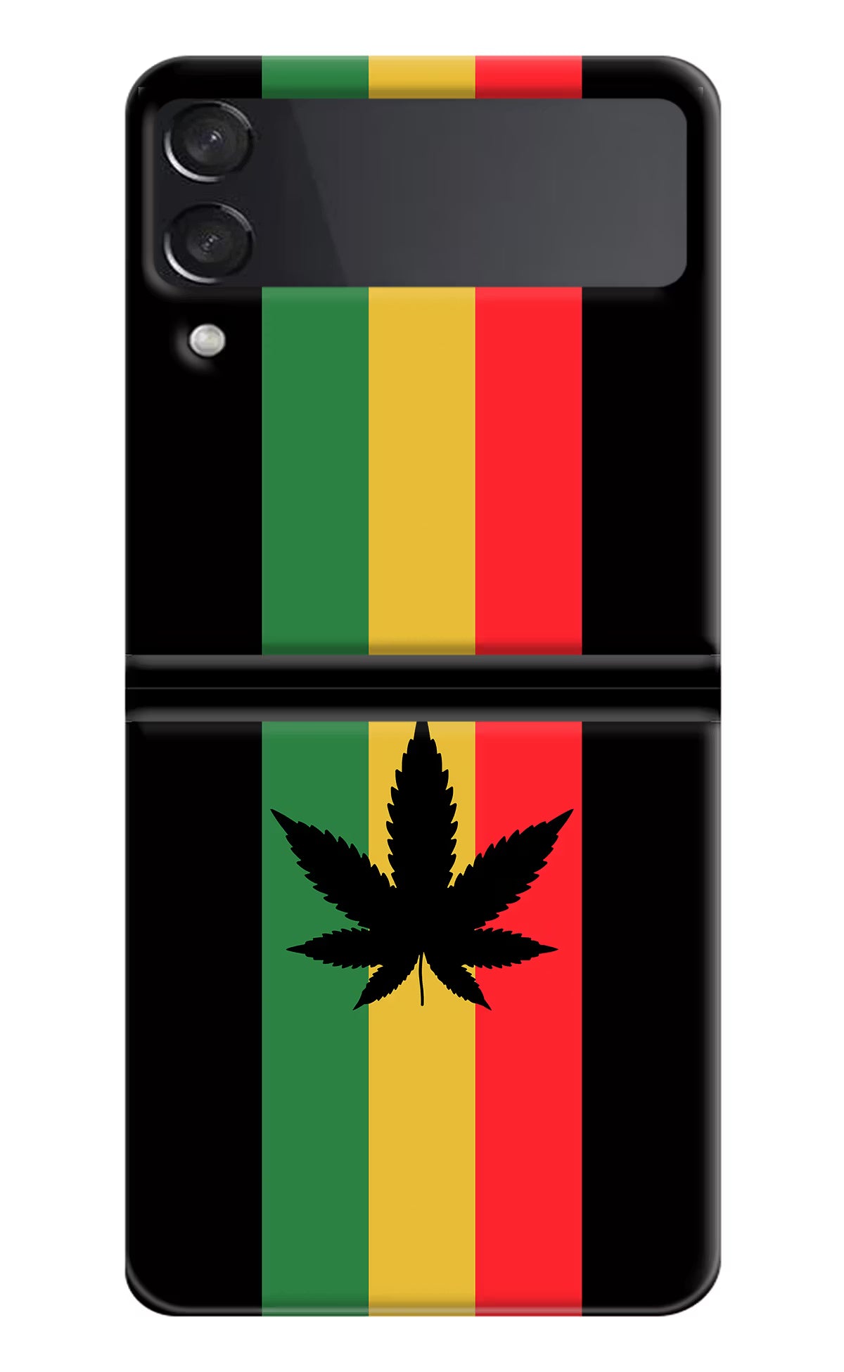 Weed Flag Samsung Galaxy Z Flip4 Hard Case Back Cover by Casekaro