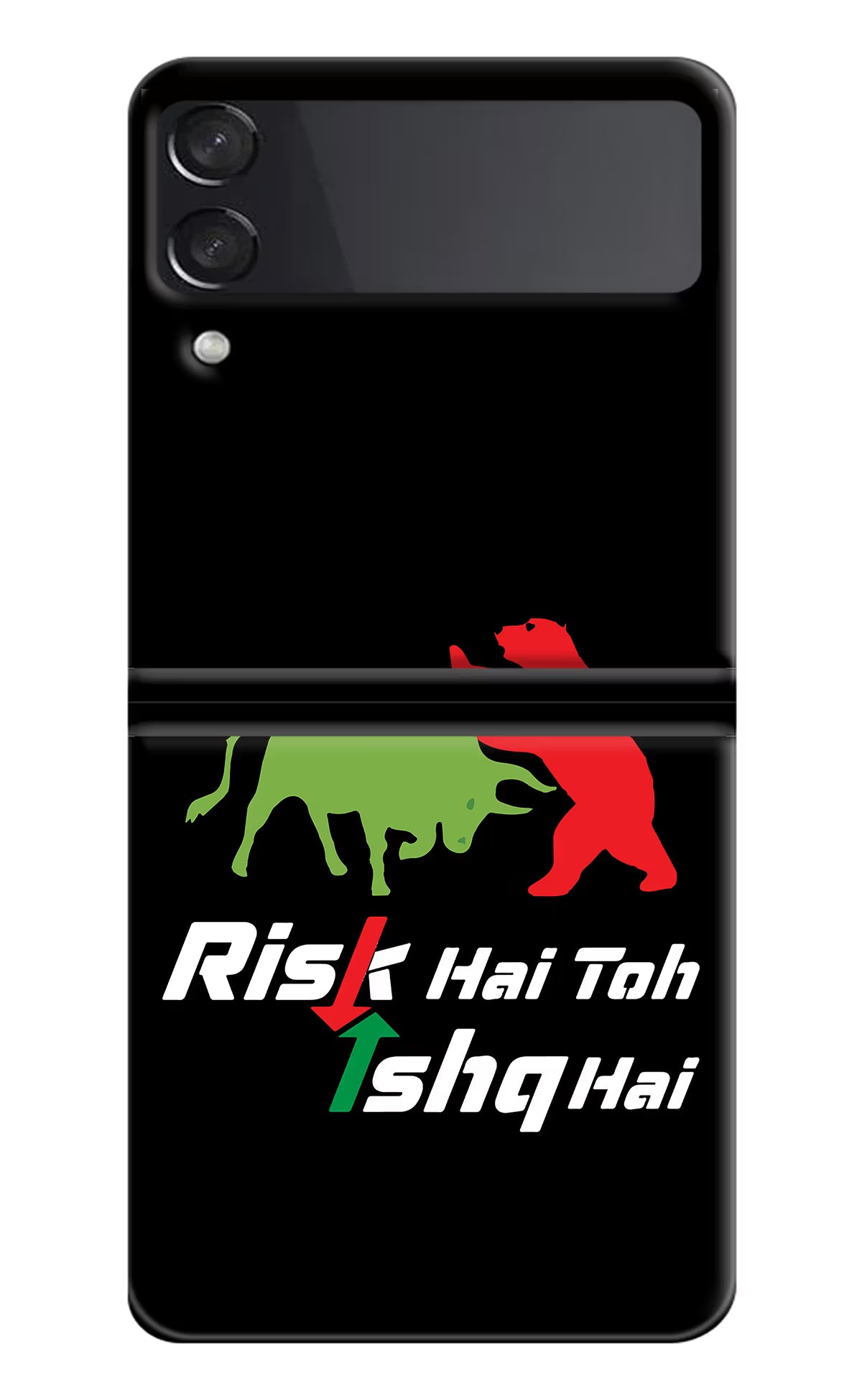 Risk Hai Toh Ishq Hai Samsung Galaxy Z Flip4 Hard Case Back Cover by Casekaro