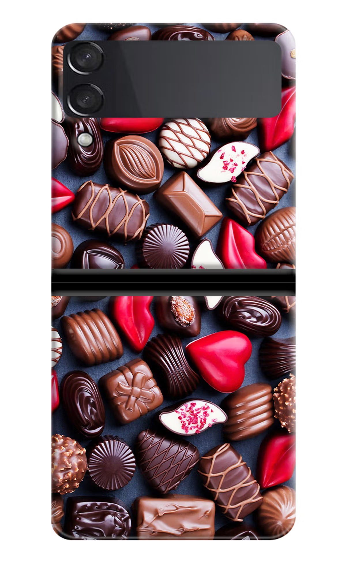 Chocolates Samsung Galaxy Z Flip4 Hard Case Back Cover by Casekaro