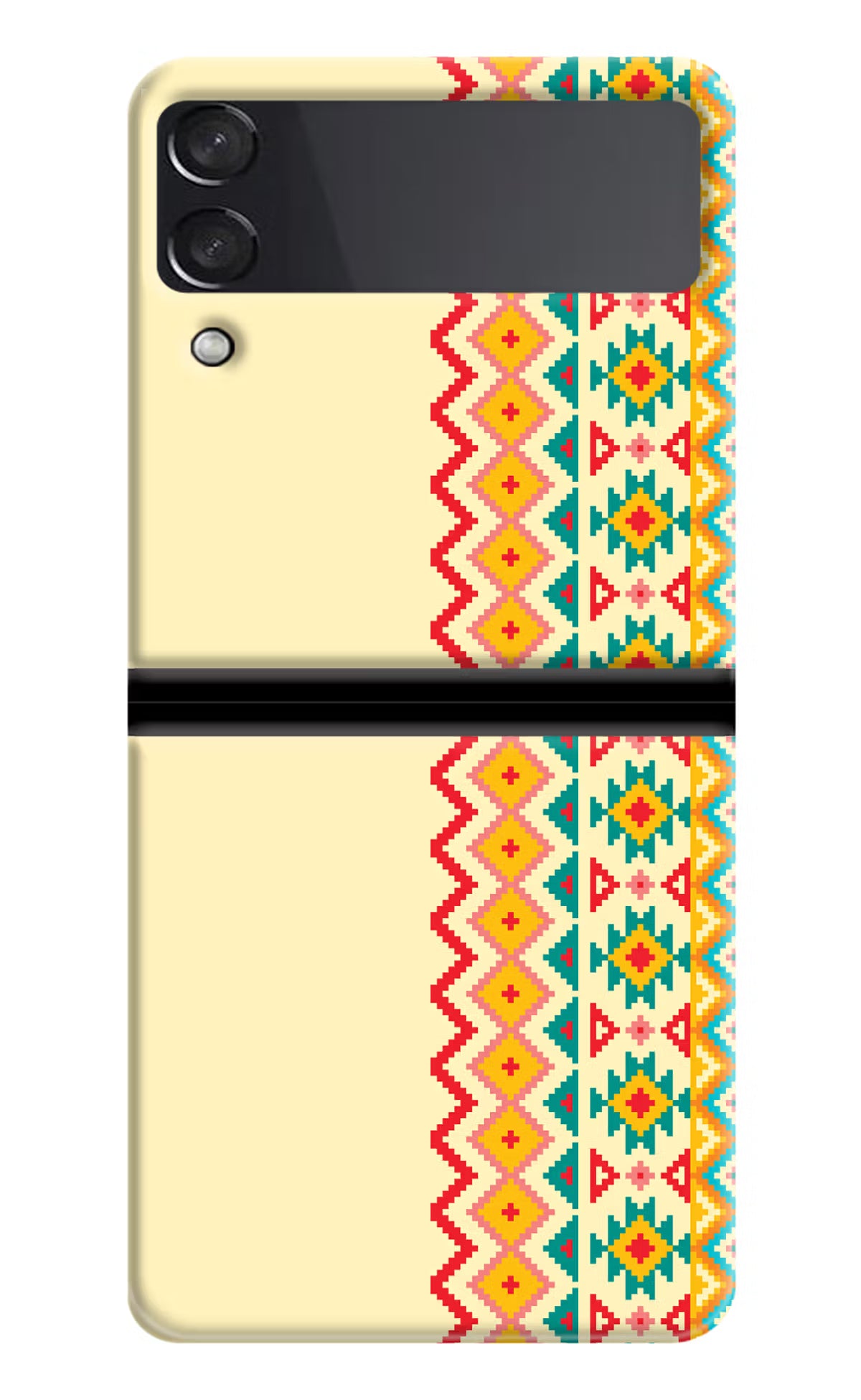Ethnic Seamless Samsung Galaxy Z Flip4 Hard Case Back Cover by Casekaro