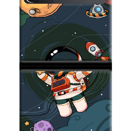 Cartoon Astronaut Samsung Galaxy Z Flip4 Hard Case Back Cover by Casekaro
