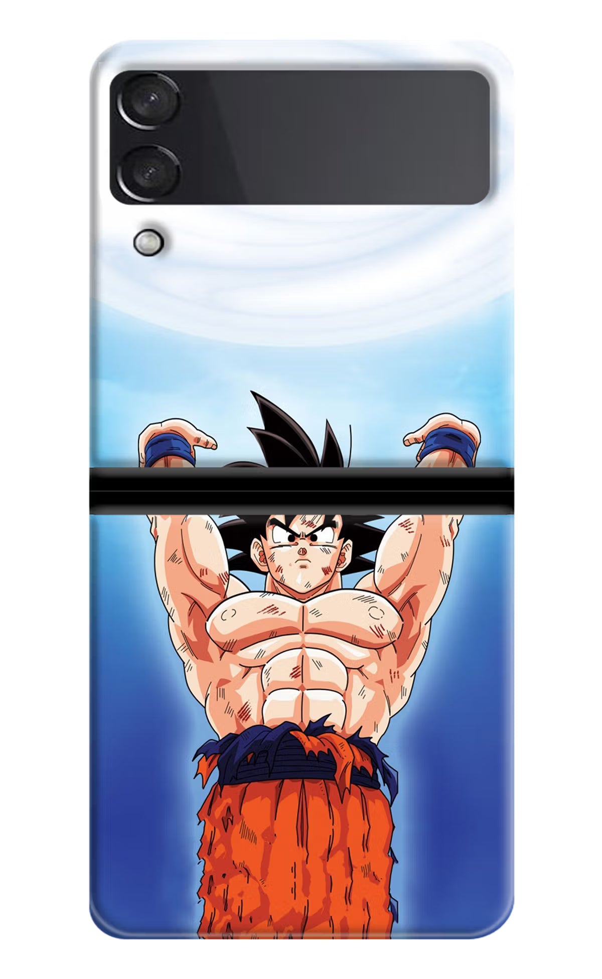 Goku Power Samsung Galaxy Z Flip4 Hard Case Back Cover by Casekaro