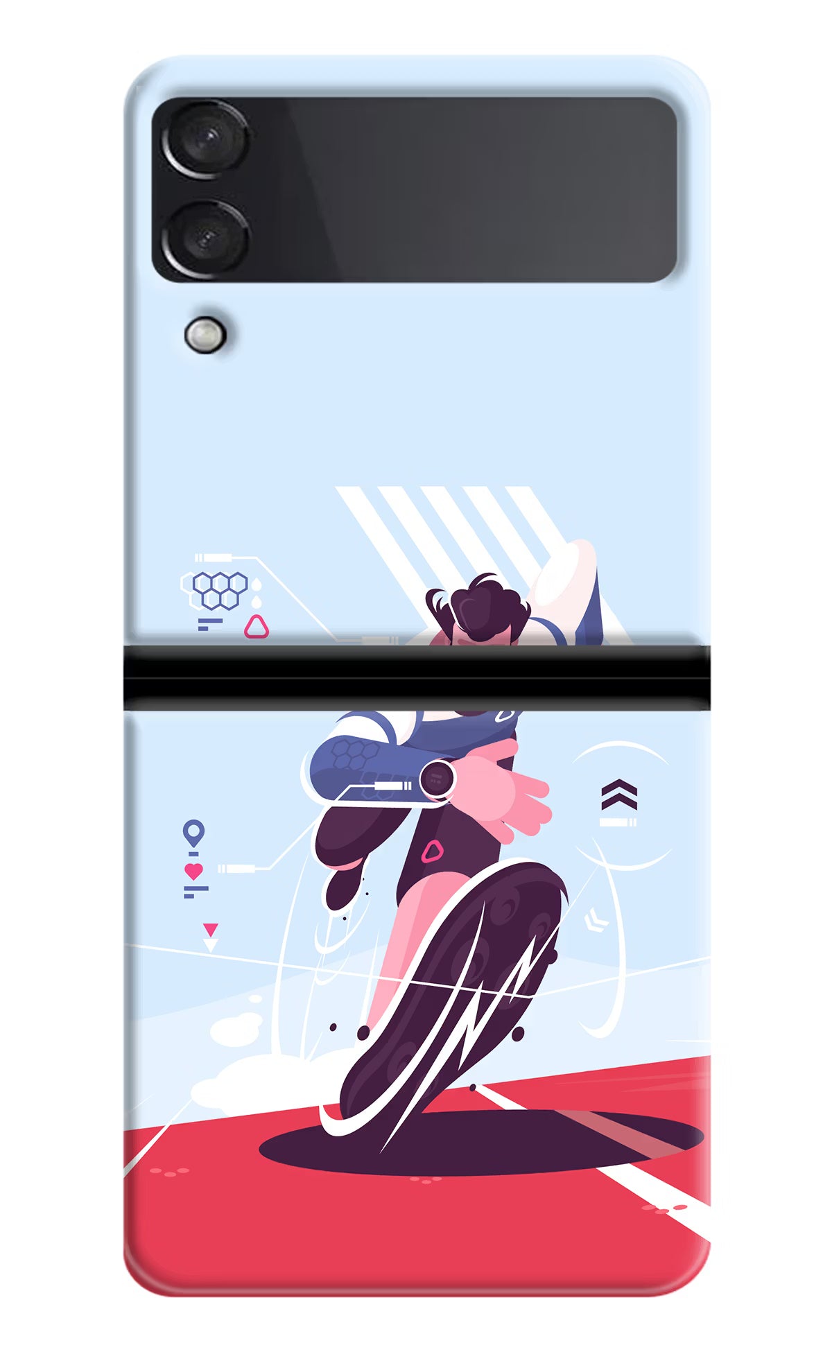 Run Pro Samsung Galaxy Z Flip4 Hard Case Back Cover by Casekaro