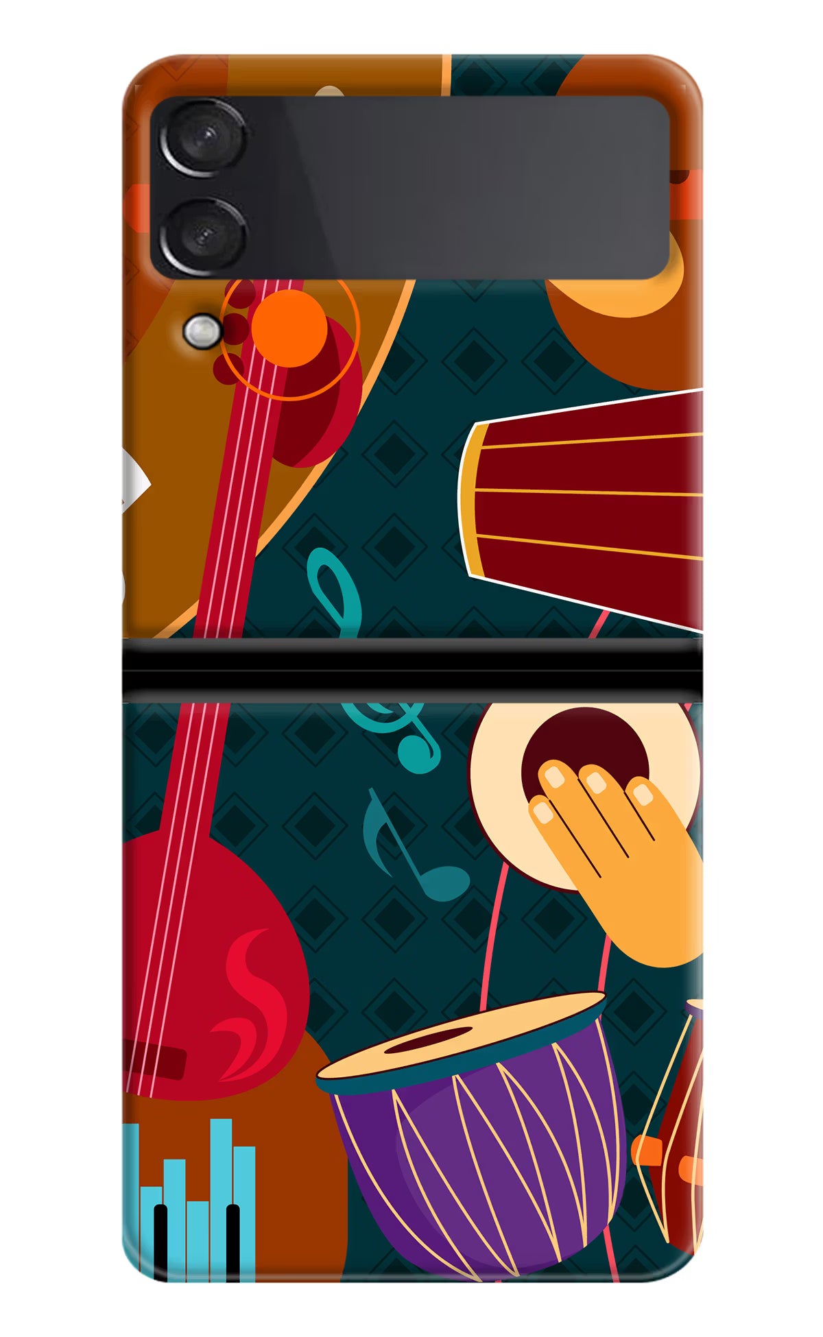 Music Instrument Samsung Galaxy Z Flip4 Hard Case Back Cover by Casekaro
