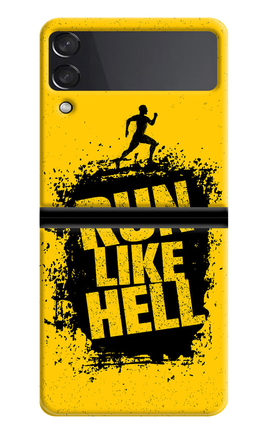 Run Like Hell Samsung Galaxy Z Flip4 Back Cover