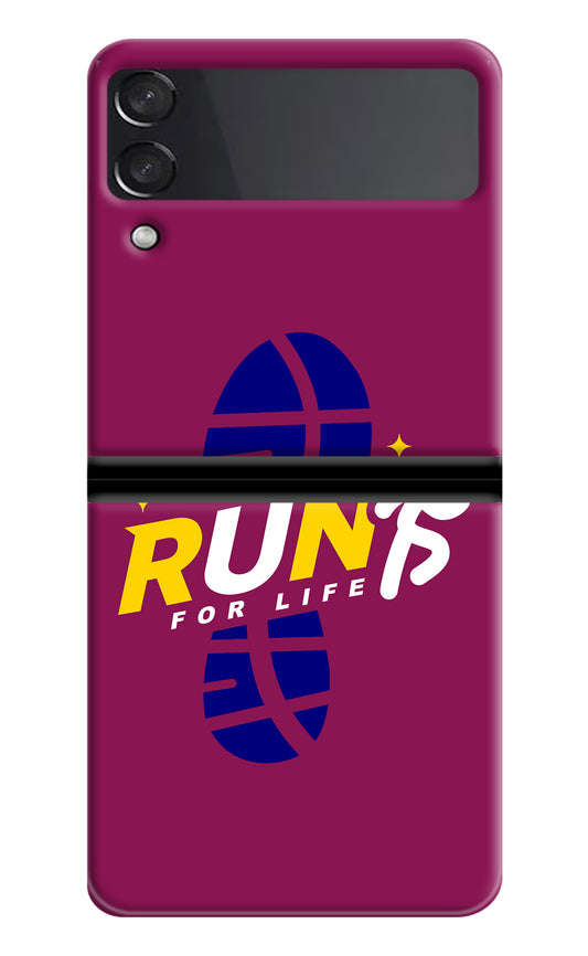 Run for Life Samsung Galaxy Z Flip4 Back Cover