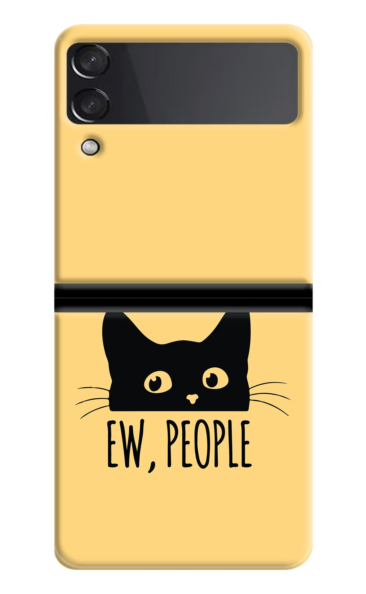 Ew People Catitude Samsung Galaxy Z Flip4 Hard Case Back Cover by Casekaro
