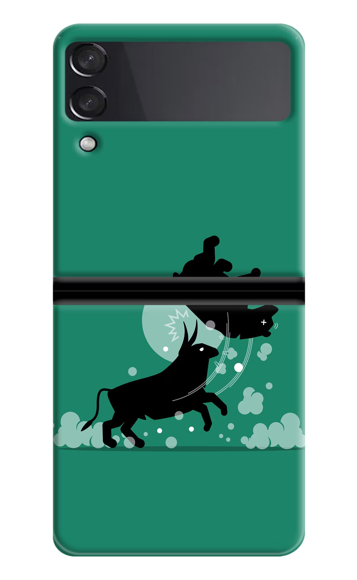 Bull Conqueror Samsung Galaxy Z Flip4 Hard Case Back Cover by Casekaro