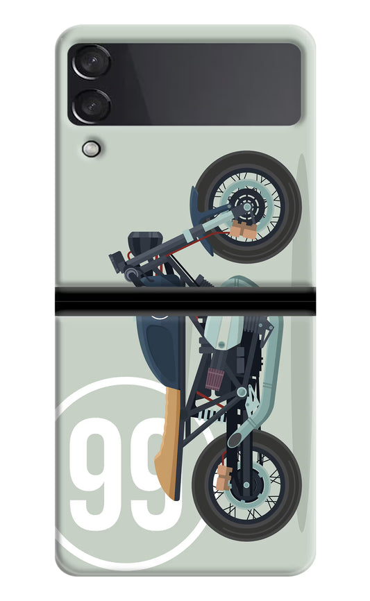 Classic Cafe Racer 99 Samsung Galaxy Z Flip4 Hard Case Back Cover by Casekaro