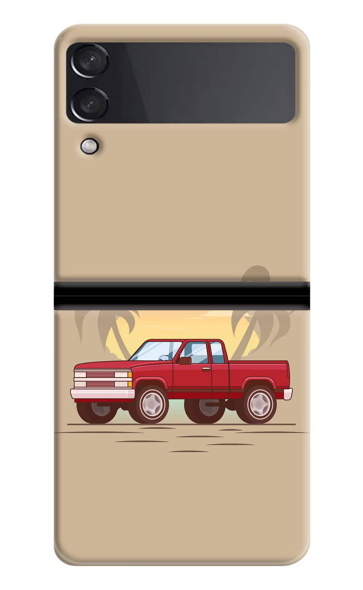 Desert Classic Drive Samsung Galaxy Z Flip4 Hard Case Back Cover by Casekaro
