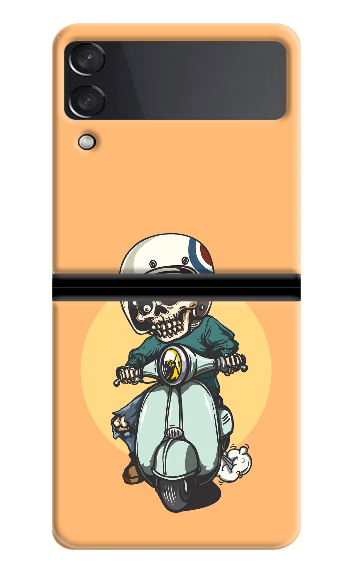 Undead Biker Samsung Galaxy Z Flip4 Hard Case Back Cover by Casekaro