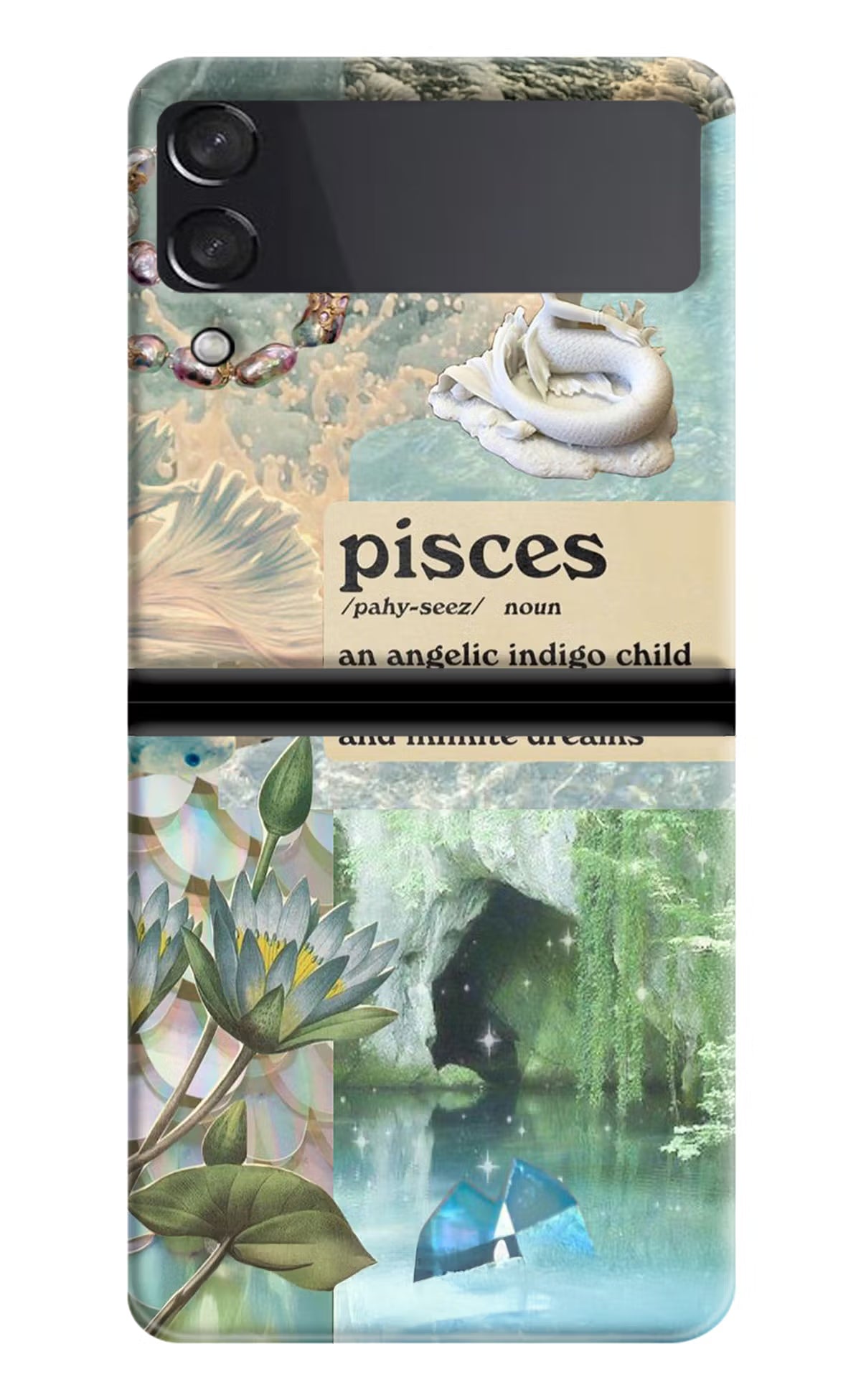 Pisces Zodiac Samsung Galaxy Z Flip4 Hard Case Back Cover by Casekaro