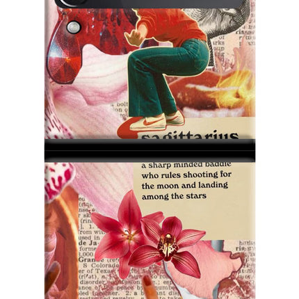 Sagittarius Zodiac Samsung Galaxy Z Flip4 Hard Case Back Cover by Casekaro