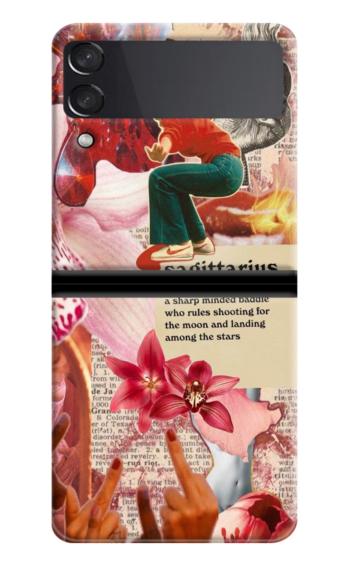 Sagittarius Zodiac Samsung Galaxy Z Flip4 Hard Case Back Cover by Casekaro